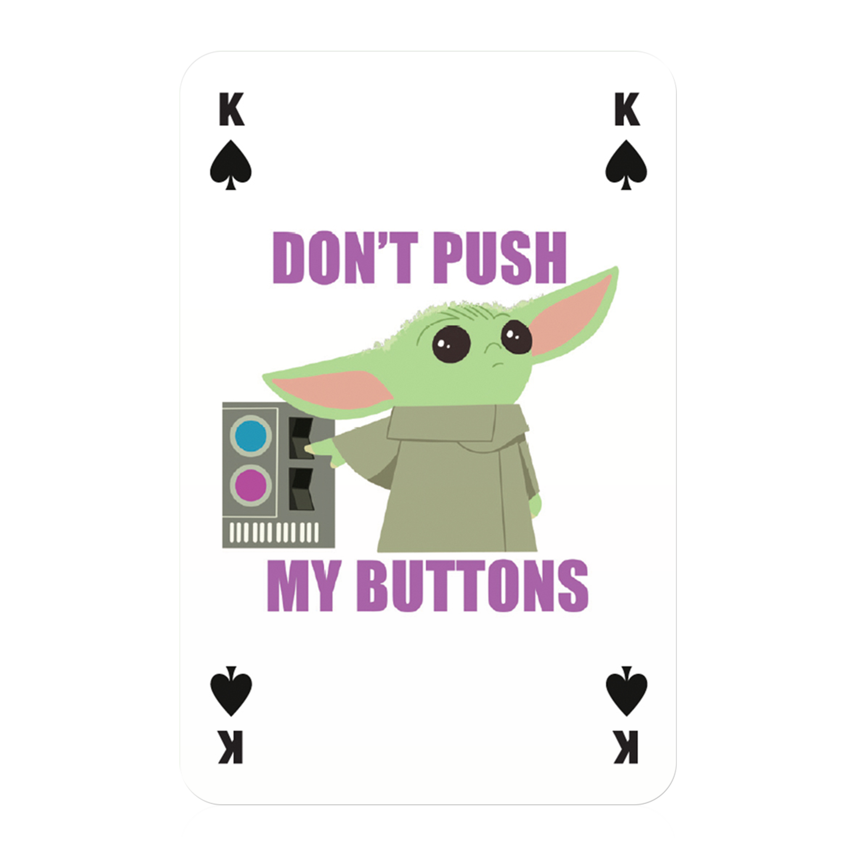 Winning Moves-2021 Colore The Mandalorian-Gioco di 54 Carte Motivo