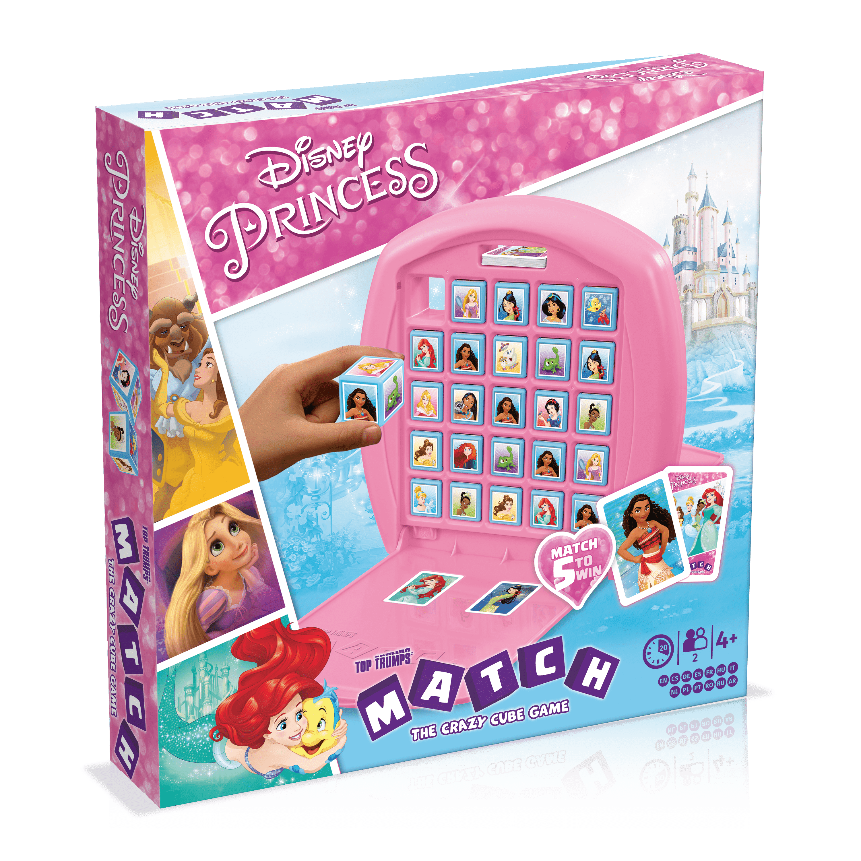 Winning Moves - Match Disney Classique - Aligne 5 Cubes pour Gagner - Jeu  de société - Jeu de Voyage - 2 Joueurs - Version française : : Jeux  et Jouets