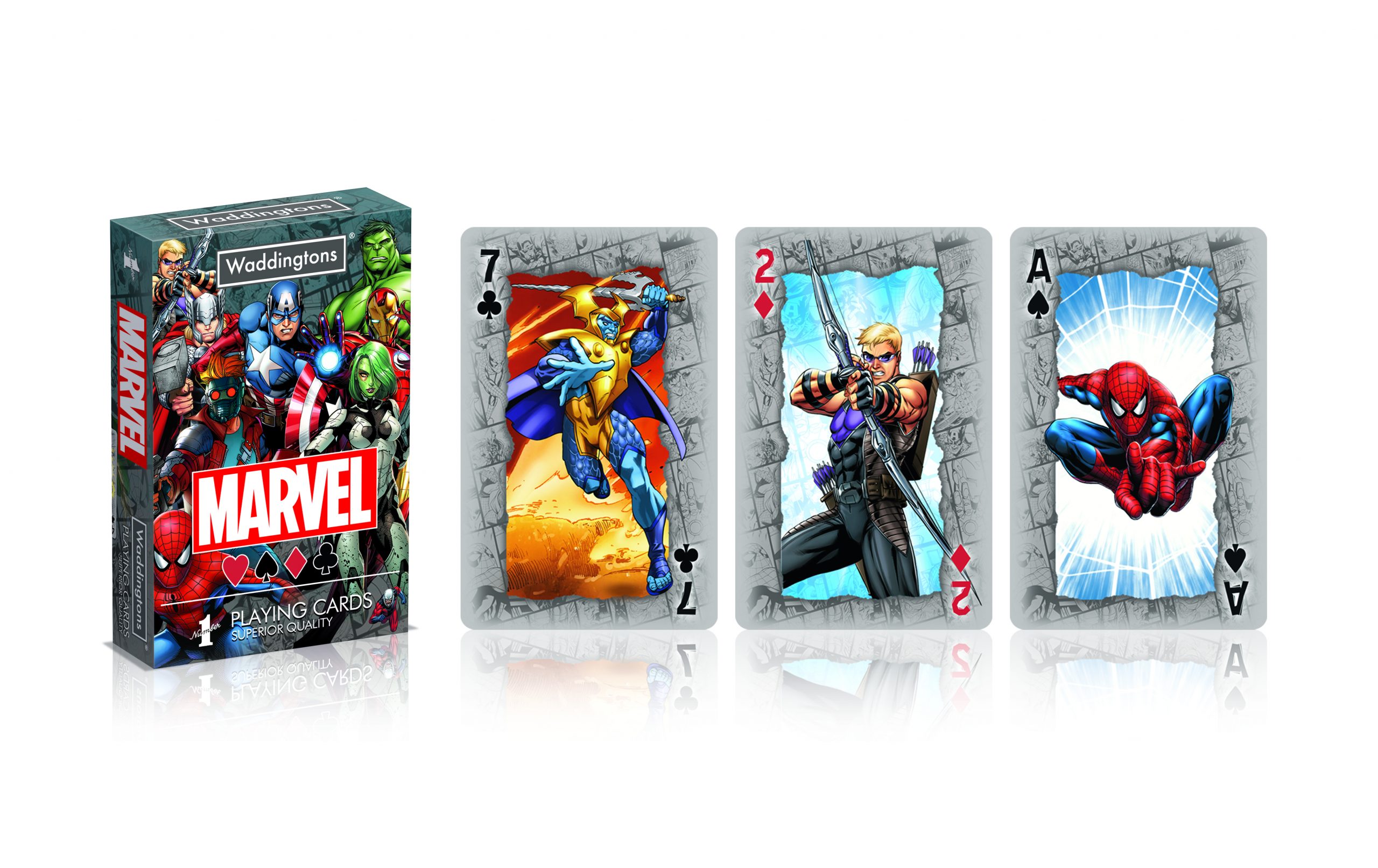 Marvel - Jeu de 54 cartes - super héros - pour jouer en famille