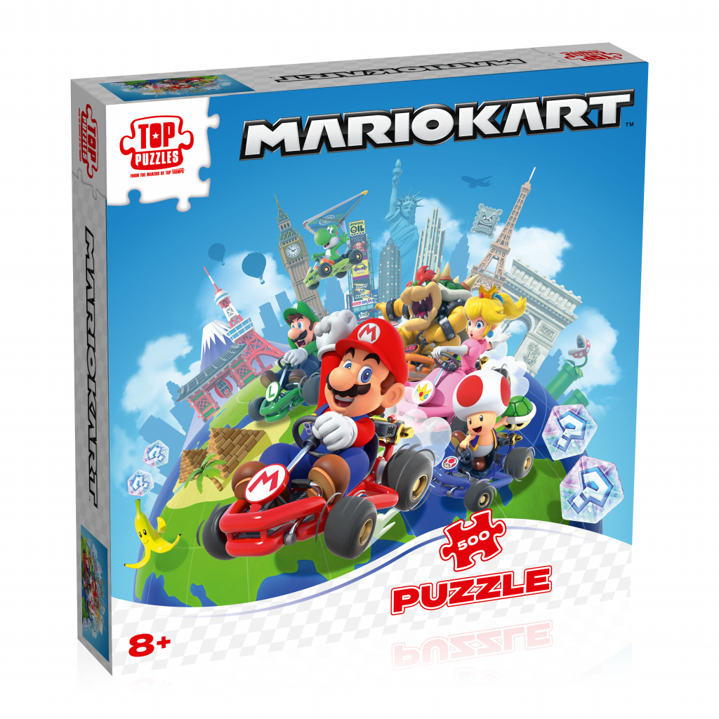 PUZZLE MARIO KART AUTOUR DU MONDE 500 PIÈCES Winning Moves