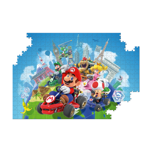 PUZZLE MARIO KART AUTOUR DU MONDE 500 PIÈCES – Image 5